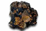 Fluorescent Zircon Crystals on Magnetite - Norway #243515-2